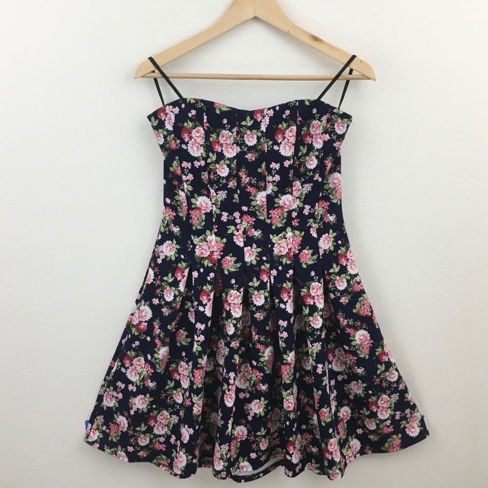 La Scala | Strapless Floral Dress